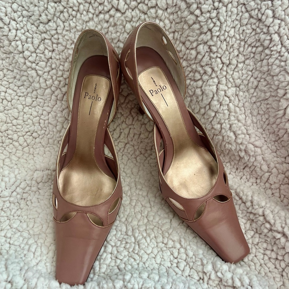 Linea Paolo Women's Cutout Heels Size 8 1/2